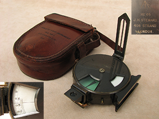 WW1 Angle of Sight Instrument issued to 21st section Anti Aircraft Battery